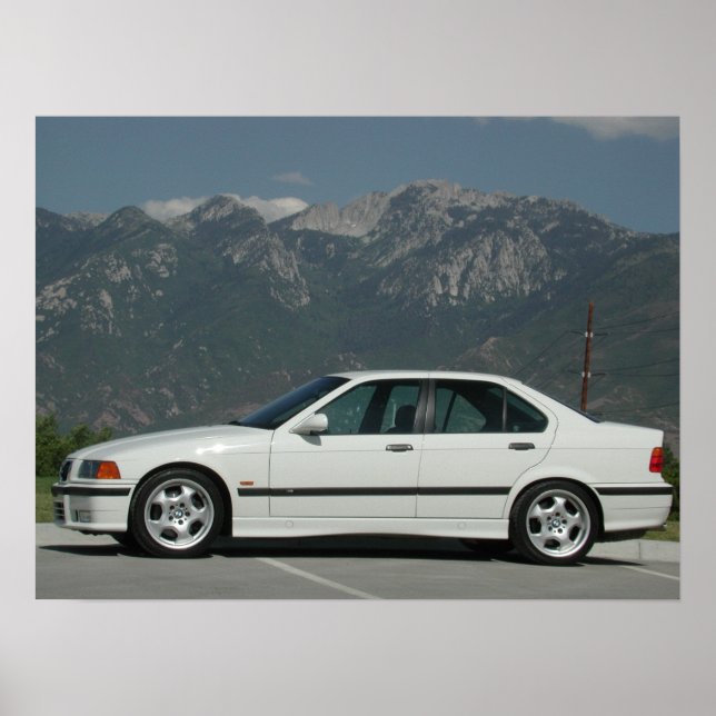 Poster E36 M3 Sedan (Devant)