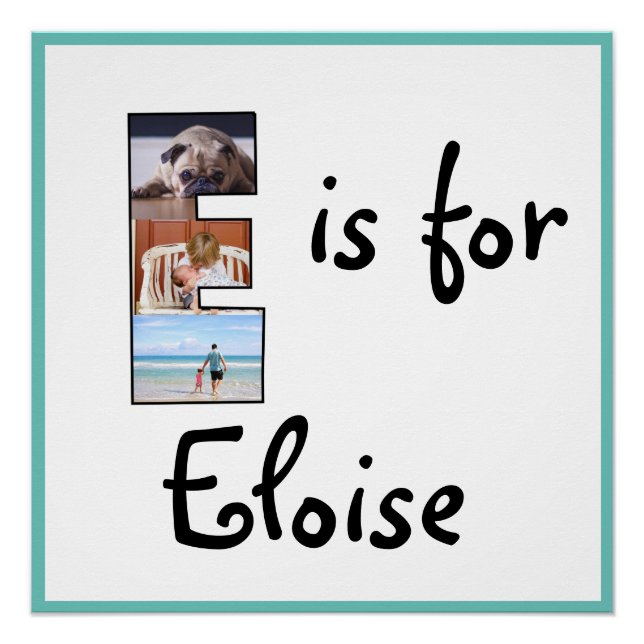 Poster E est pour le nom (Devant)