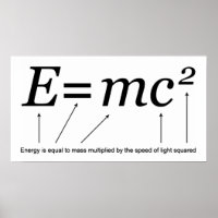 Décoration murale affiche d'Einstein –