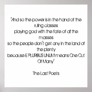 Poster E Pluribus Unum