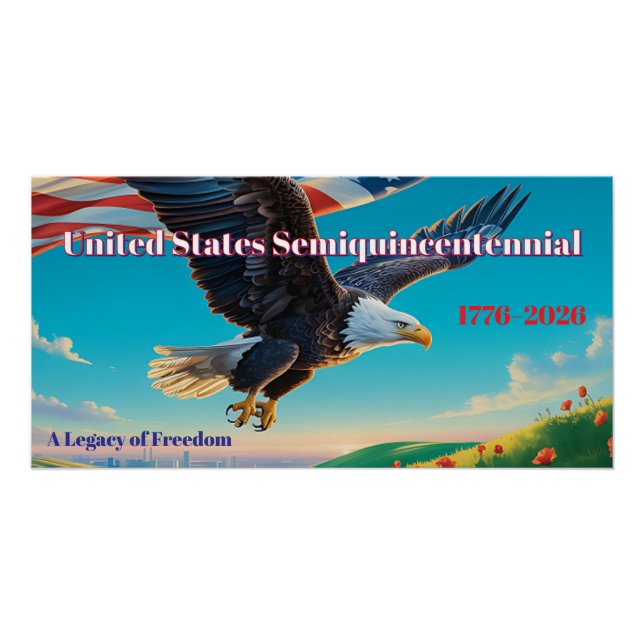 Poster Eagle Tribute — United States 250th Anniversary (Devant)
