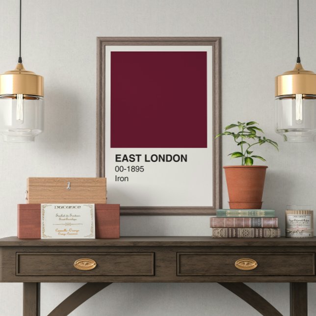 Poster East London Iron - Bordure blanche (Créateur téléchargé)