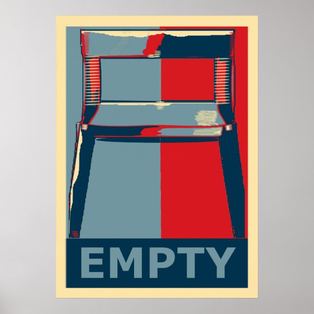 Poster Eastwooding the Chair Funny Obama Political Humor (Devant)