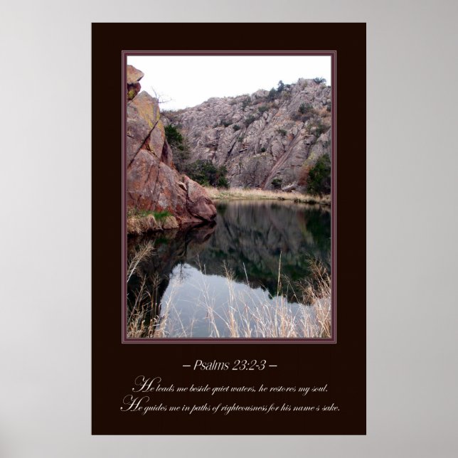 Poster Eau calme (Devant)