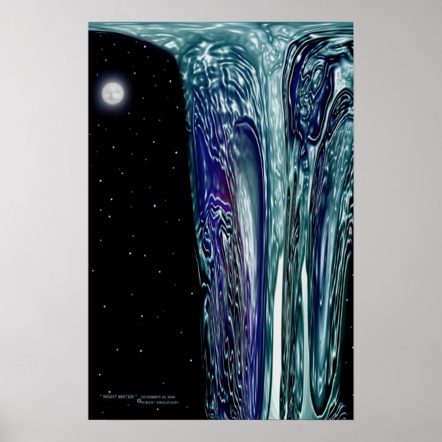 Poster " EAU DE NUIT " par : Robert Singletary (Devant)