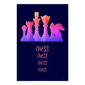 Poster Échecs d'affiche