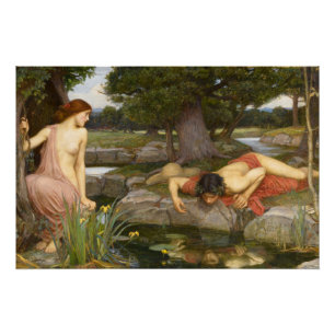 Poster Echo et Narcisse par John William Waterhouse