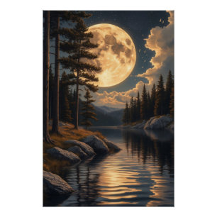 Poster Échos de la Lune Dorée