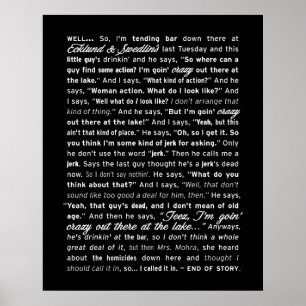 Poster "Ecklund & Swedlin's" (Noir)