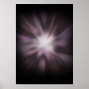Poster Éclatement cosmique - Explosion spatiale sur le no