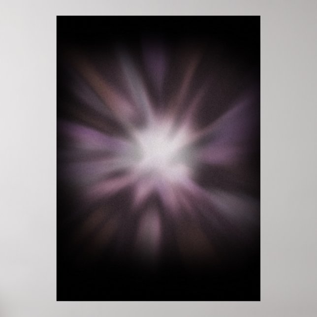 Poster Éclatement cosmique - Explosion spatiale sur le no (Devant)