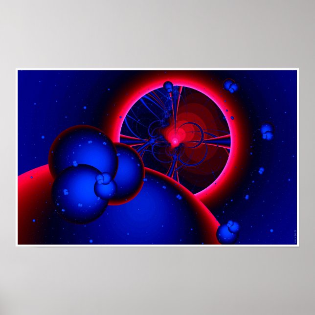 Poster Eclipse naine rouge (vue de la ceinture d'astéroïd (Devant)