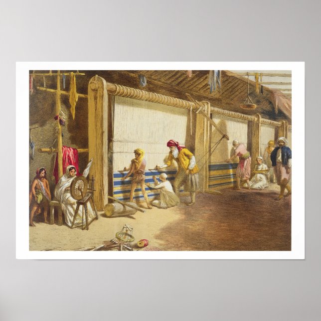 Poster École d'industrie de Thug, Jubbulpore, 1863 (chr. (Devant)