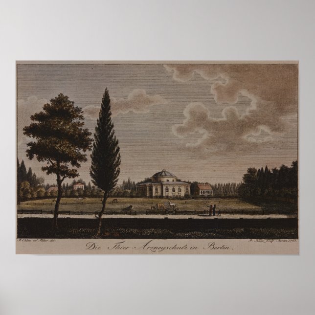 Poster École vétérinaire, Berlin, 1795 (Devant)