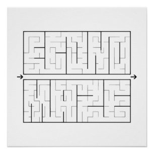 Poster Econo-Maze -