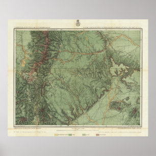 Poster Economical Features of Colorado and New Mexico