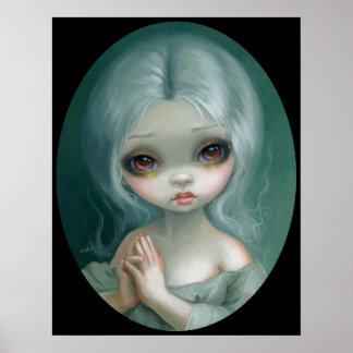 Poster Ecran de grand oeil de pensée enjoué Jasmine Becke