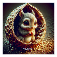Écureuil mignon de fantaisie à l'intérieur d'une c