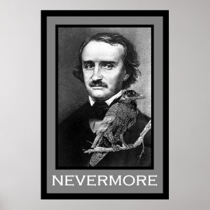 Poster Edgar Allan Poe et Raven