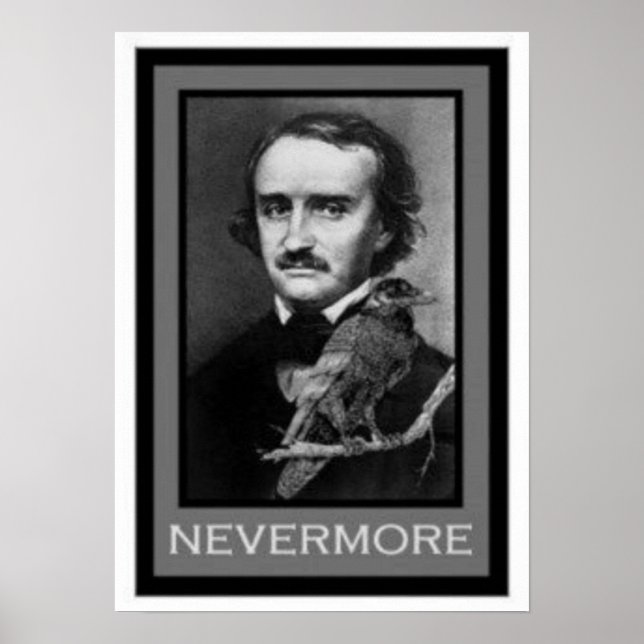 Poster Edgar Allen Poe et Raven (Devant)