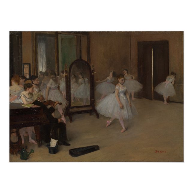 Poster Edgar Degas | Ballet de la classe de danse (Devant)