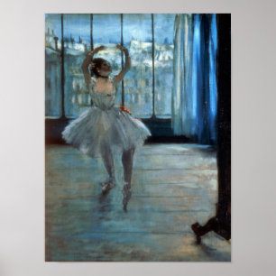 Poster Edgar Degas   Danseur devant une fenêtre