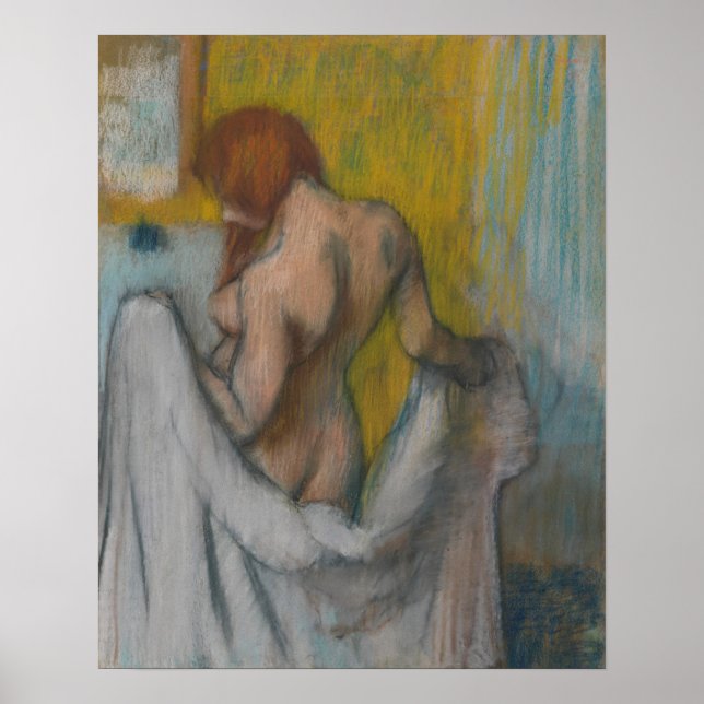 Poster Edgar Degas | Femme avec serviette (Devant)