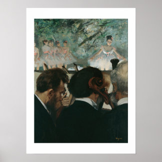 Poster Edgar Degas | Musiciens d'orchestre