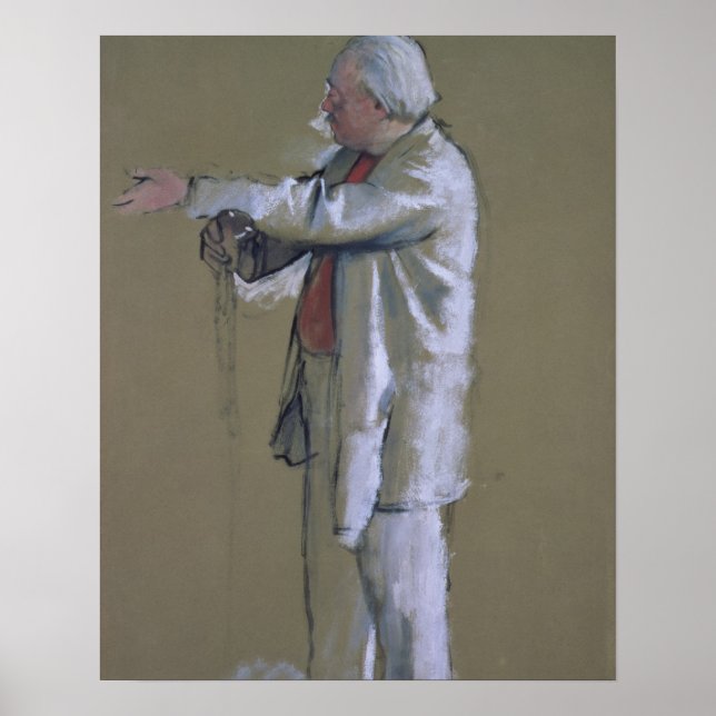 Poster Edgar Degas | the Ballet Master, 1875 (pastel) (Devant)