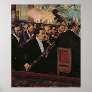 Poster Edgar Degas   The Opera Orchestra, c.1870