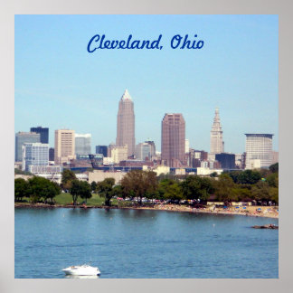Poster Edgewater Beach-Cleveland Ohio (24X24)