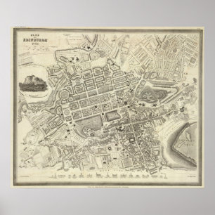 Poster Édimbourg, Écosse