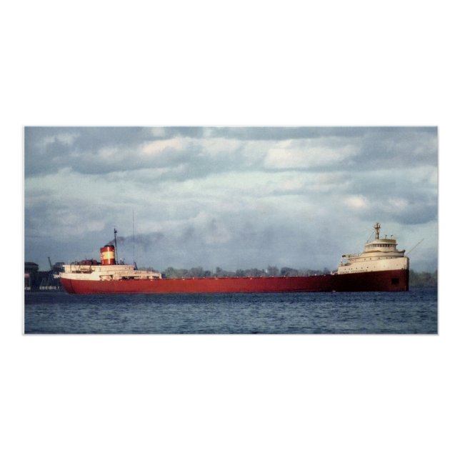 Poster Edmund Fitzgerald Vintage Maritime Great Lakes (Devant)
