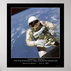 Poster Edouard H. White - le premier Américain à faire un