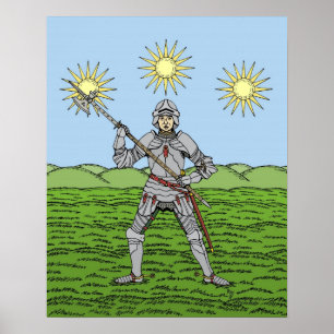Poster Édouard IV en armure de plaques