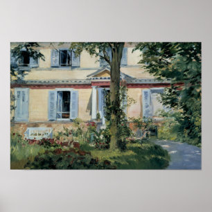 Poster Edouard Manet - La Maison de Rueil