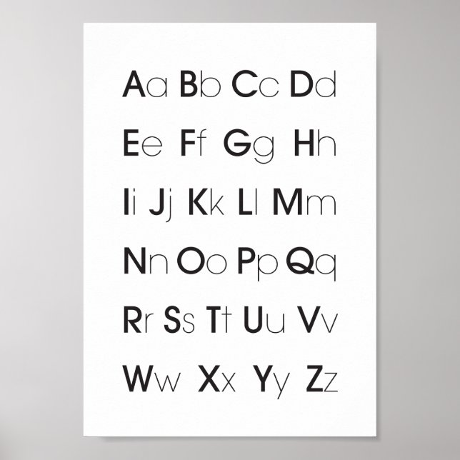 Poster éducatif Alphabet (Devant)