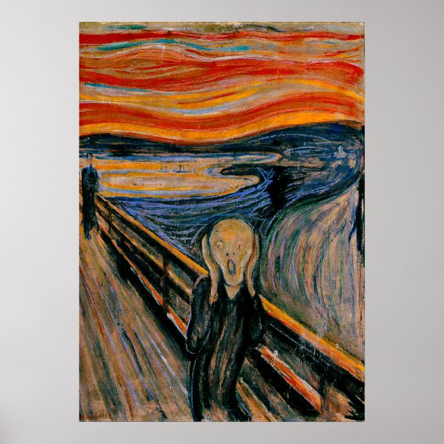 Poster Edvar Munch - Le cri (Devant)