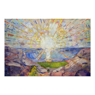 Poster Edvard Munch - Le Soleil 1911