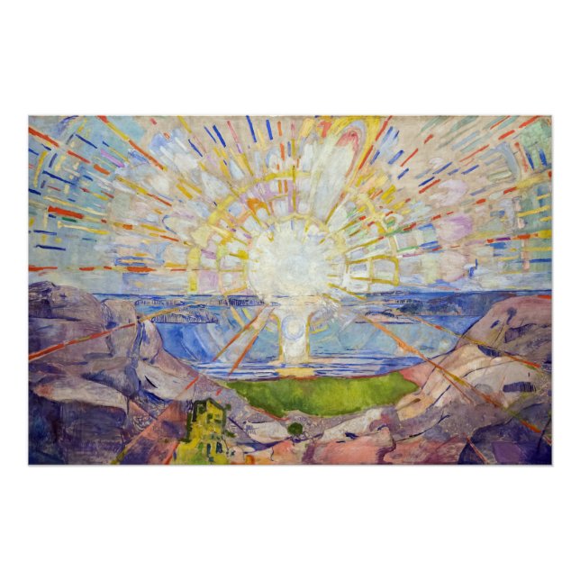 Poster Edvard Munch - Le Soleil 1911 (Devant)