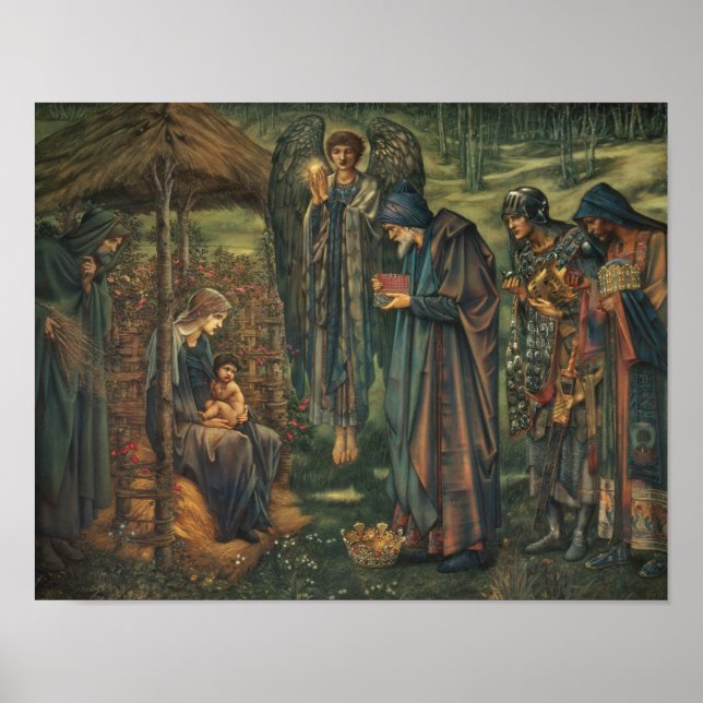 Poster Edward Burne-Jones - L'étoile de Bethléem (Devant)