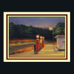 Poster Edward Hopper "Gas" 1940 12x16<br><div class="desc">Great Americana Print par Edward Hopper intitulé "Gas" 1940</div>