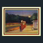 Poster Edward Hopper "Gas" 1940 12x16<br><div class="desc">Great Americana Print par Edward Hopper intitulé "Gas" 1940</div>