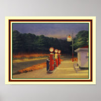 Edward Hopper "Gas" 1940 12x16