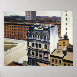 Poster Edward Hopper The City 13" x 17"