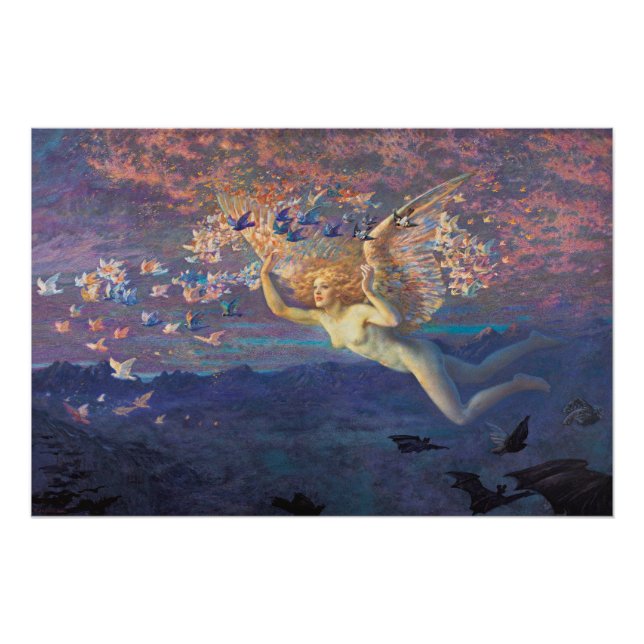 Poster Edward Robert Hughes Ailes du matin CC1054 (Devant)