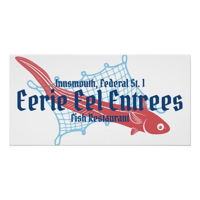 Poster Eerie Eel Entres Restaurants de poissons Innsmouth (Devant)