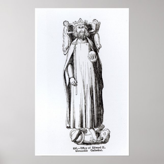Poster Effigie d'Edward II de la cathédrale de Gloucester (Devant)