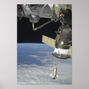 Poster Effort de navette spatiale, un vaisseau spatial de