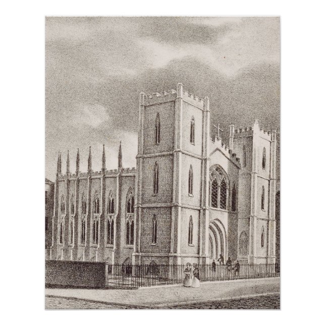 Poster Église chrétienne médiévale (Devant)